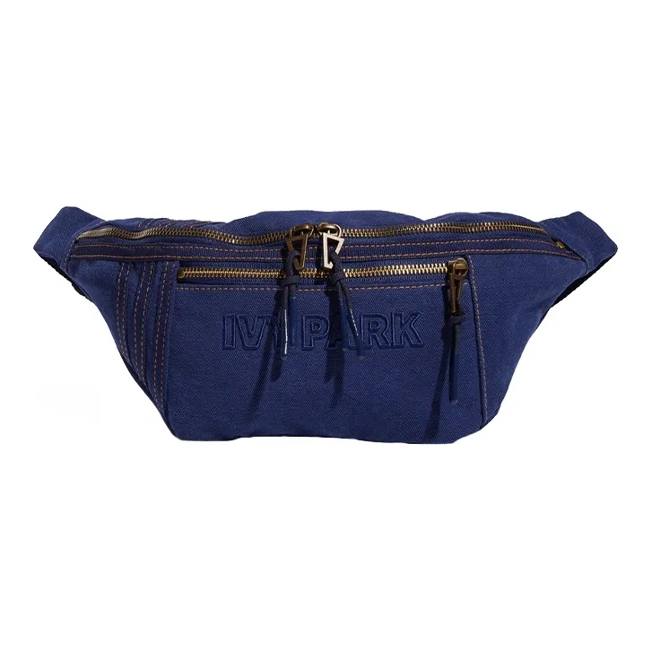 Adidas Originals IVY PARK Collaboration Cotton Shoulder Bag, Crossbody Bag, Fanny Pack Regular Unisex Dark Blue-0