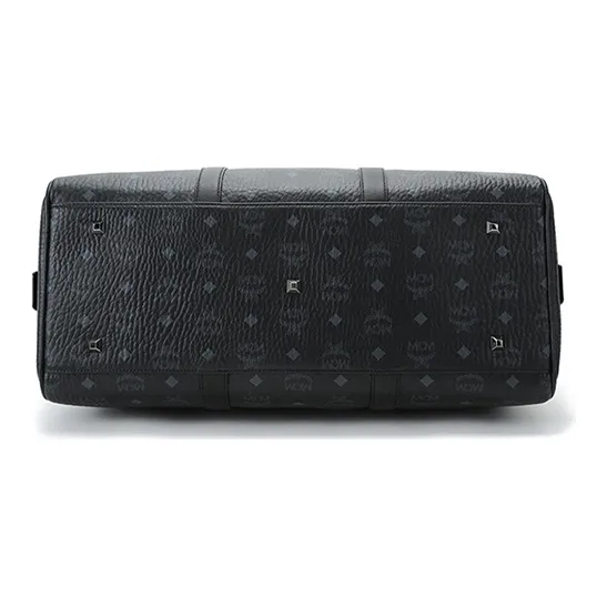 MCM Canvas With Nappa Leather Travel Bag Unisex-4