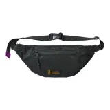 BEASTER Polyester One Shoulder Handbag Crossbody Bag Regular Unisex Black/Purple