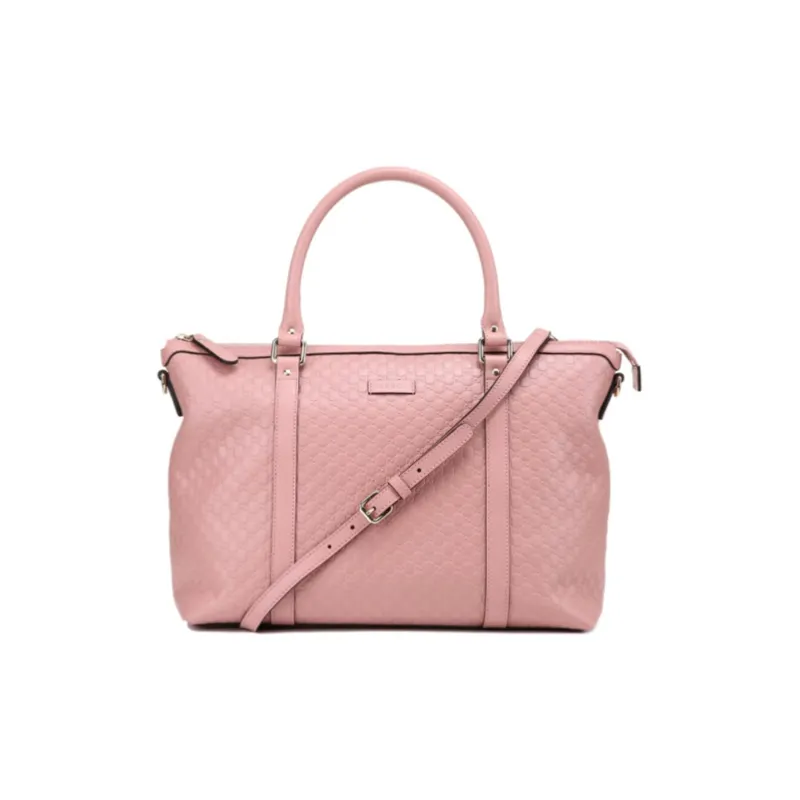 GUCCI Cow Leather Handbag Women's Pink-0