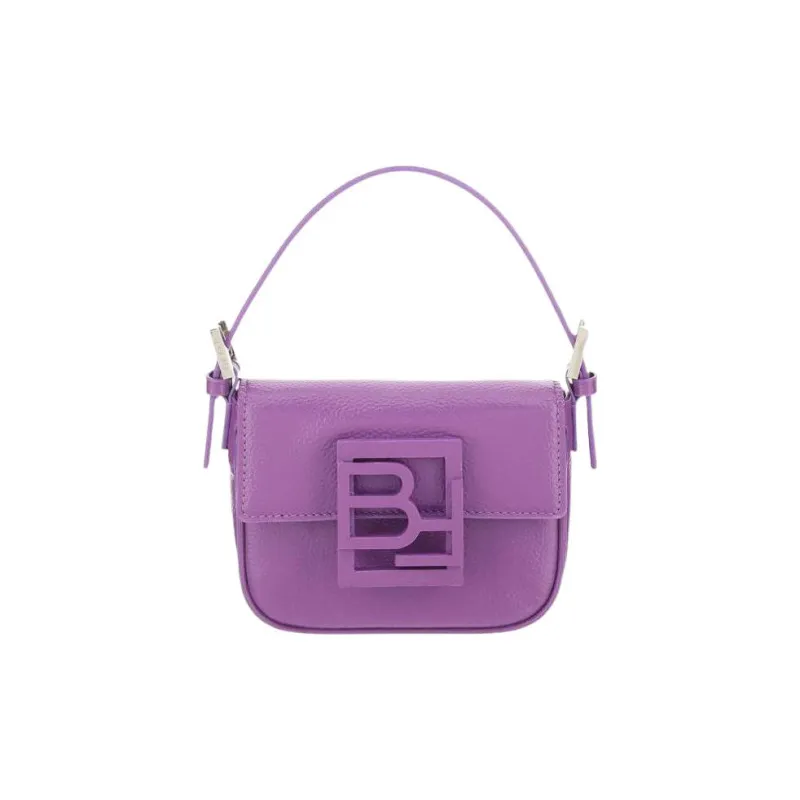 By Far Calfskin One Shoulder Handbag Women's Purple-0