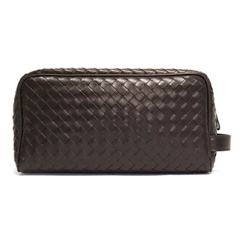Bottega Veneta Cow Leather Clutch Men's Brown