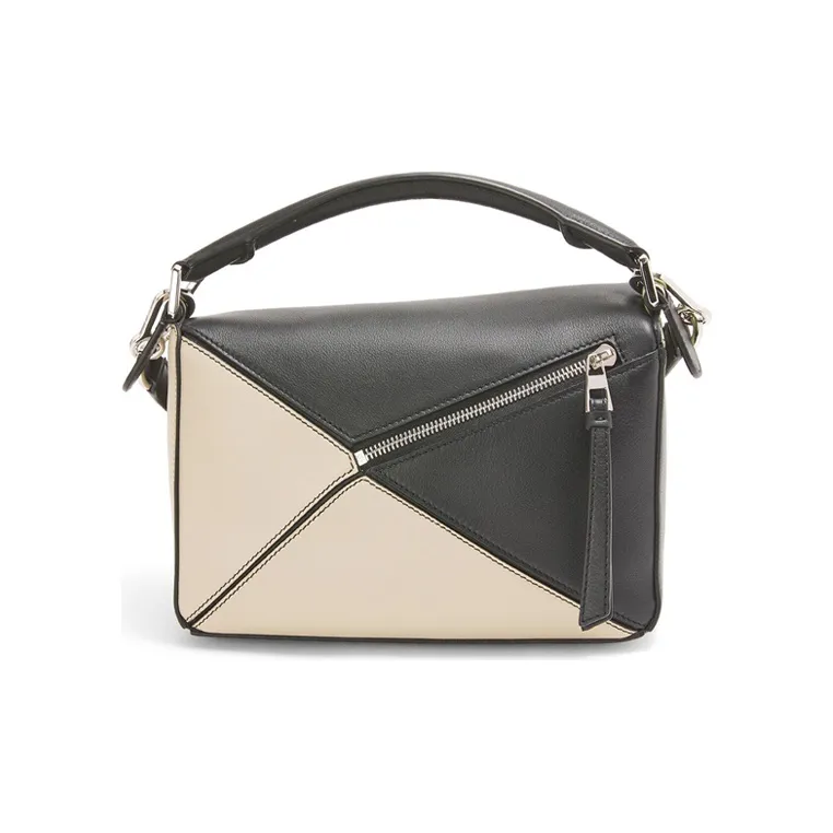 LOEWE Puzzle Cow Leather Handbag Shoulder Bag Crossbody Bag Regular Women's Multicolor-2