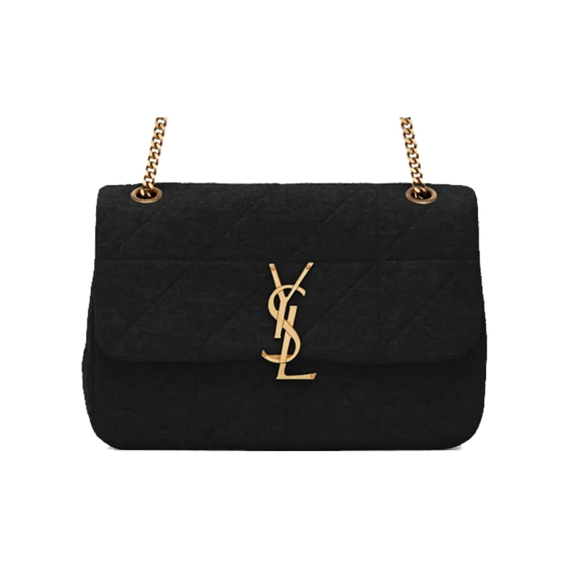 SAINT LAURENT Jamie Leather Shoulder Bag, Crossbody Bag, Shoulder Bag Women's Black-0