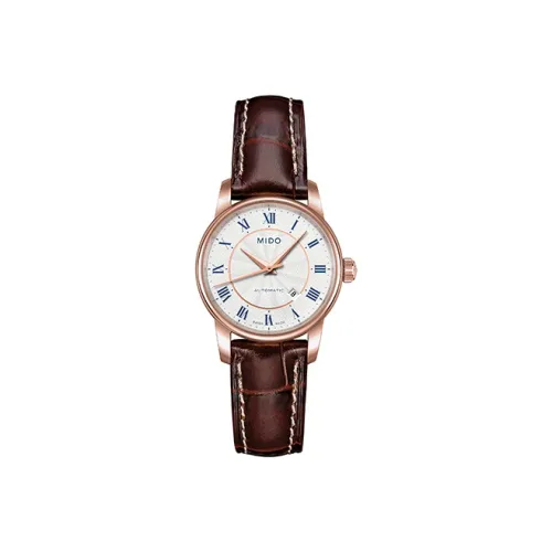 MIDO Wmns Baroncelli Series Mechanical Watch M7600.2.21.8 Brown/White
