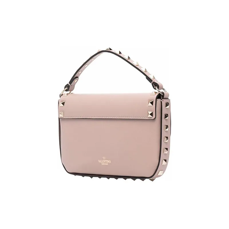 Valentino Leather One Shoulder Handbag Women's Pink-1