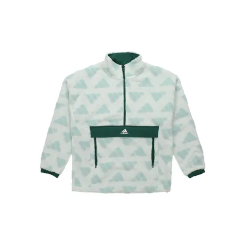 Adidas Velvet Jackets Men Light Green