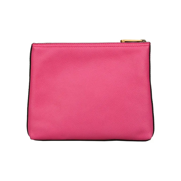 GUCCI Leather Clutch Small Size Unisex Fuchsia-2