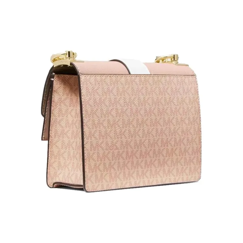 MICHAEL KORS Greenwich Leather Envelope Bag, Shoulder Bag Trumpets Women's Ballet Pink-3