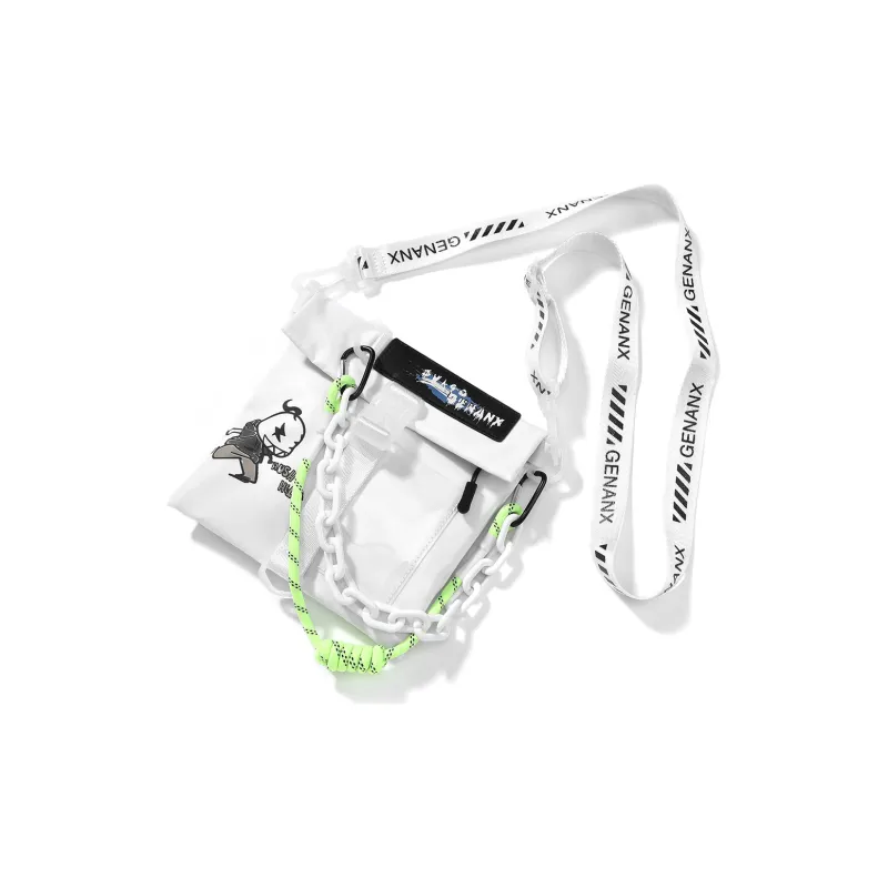 GENANX Polyamide Crossbody Bag Regular Unisex Black/Gray/White-6