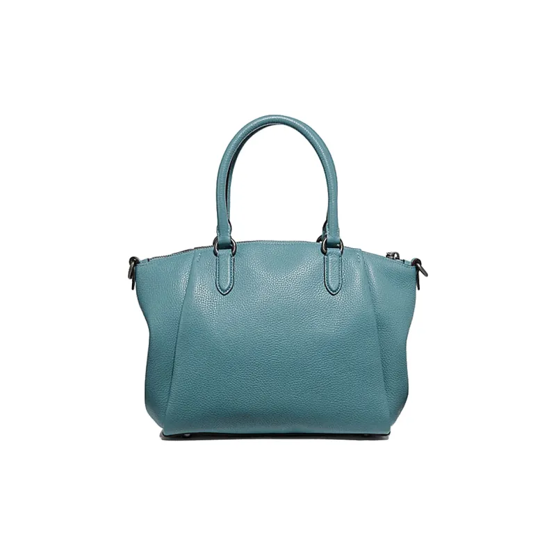 COACH Elise Cow Leather Dumpling Bag Crossbody Handbags Medium Size Women's Ocean Blue-2