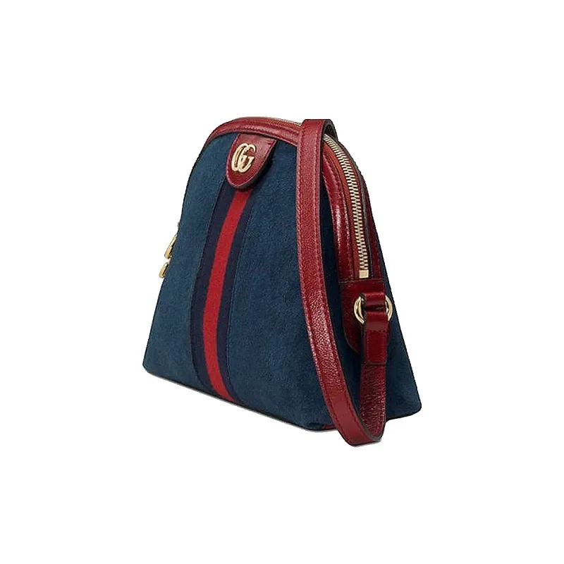 GUCCI Ophidia Suede Patchwork Patent Leather Dome Bag, Crossbody Bag, Shoulder Bag Women's-1