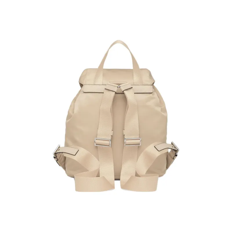 PRADA Re Nylon Recycled Nylon Backpack Trumpets Women's Desert Yellow-2