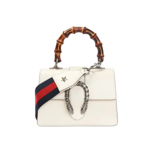 gucci Bewegen ORIGINAL Leather Shoulder Bag Crossbody Bag Handbags Mini Women's White