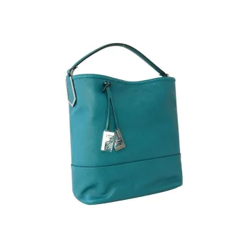 FENDI Leather Handbag Regular Women's Haze Blue