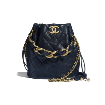 CHANEL Drawstring Polished Lambskin & Metal Crossbody Bag, Shoulder Bag Women's
