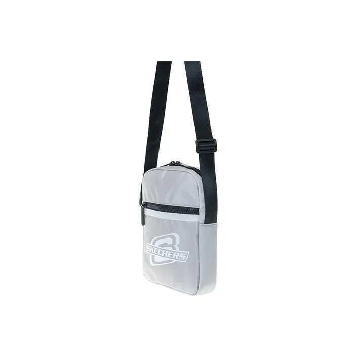 Skechers Polyester Shoulder Bags Cell Phone Pouch Crossbody Bags Unisex Gray-1
