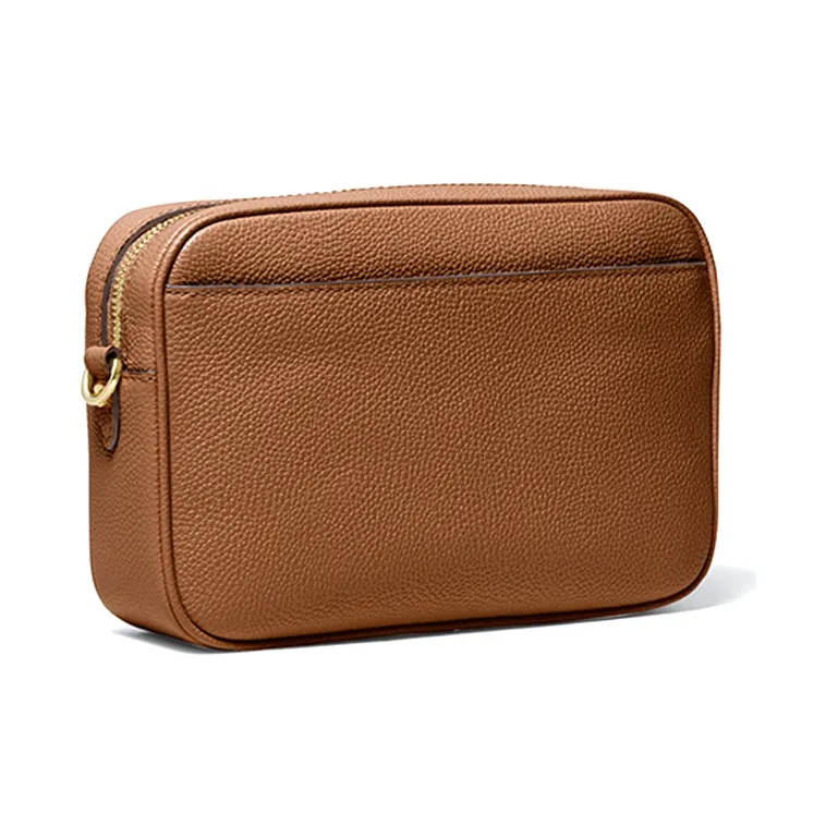 MICHAEL KORS Jet Set Charm Cow Leather Camera Bag, Shoulder Bag, Crossbody Bag Tubas Women's Brown-1