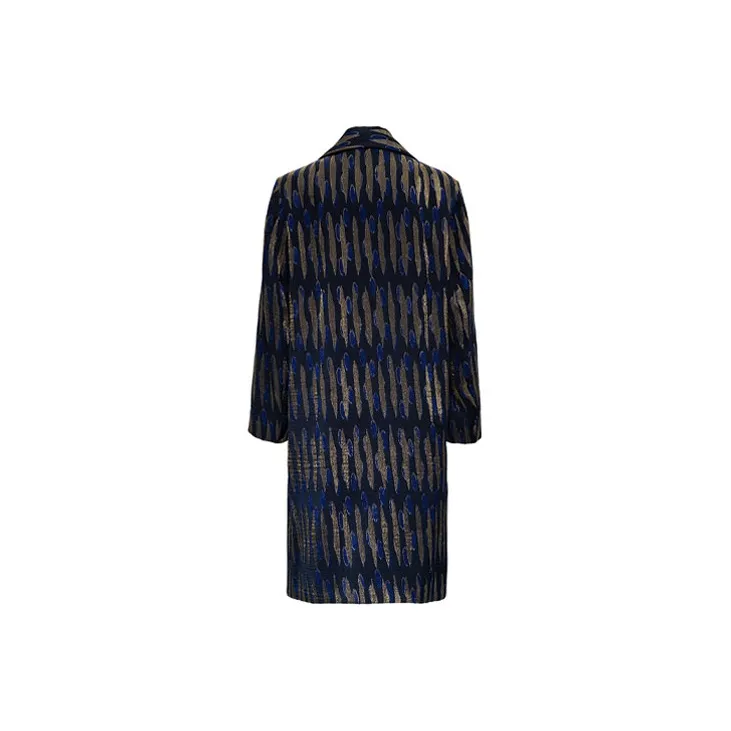 DRIES VAN NOTEN Coats Unisex Blue-1