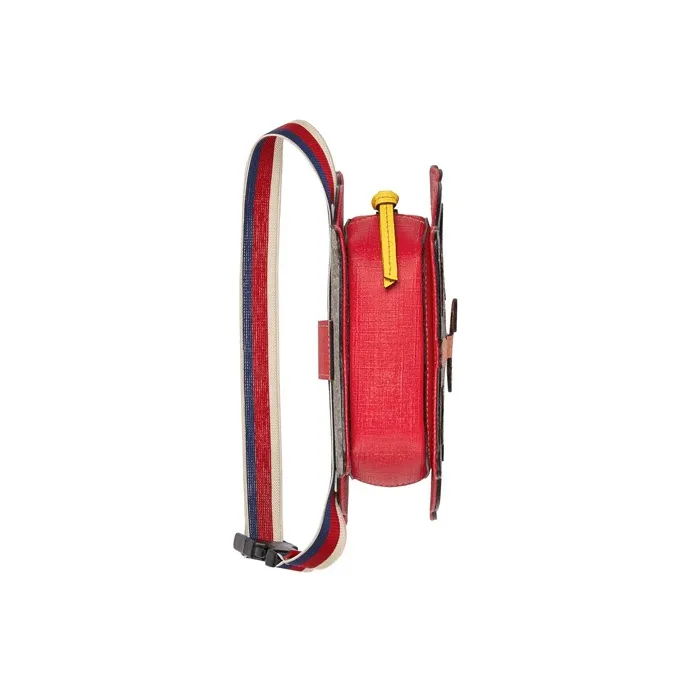 GUCCI Canvas With Leather Fanny Pack Sling Bags Kids' Ebony/Multicolor-4