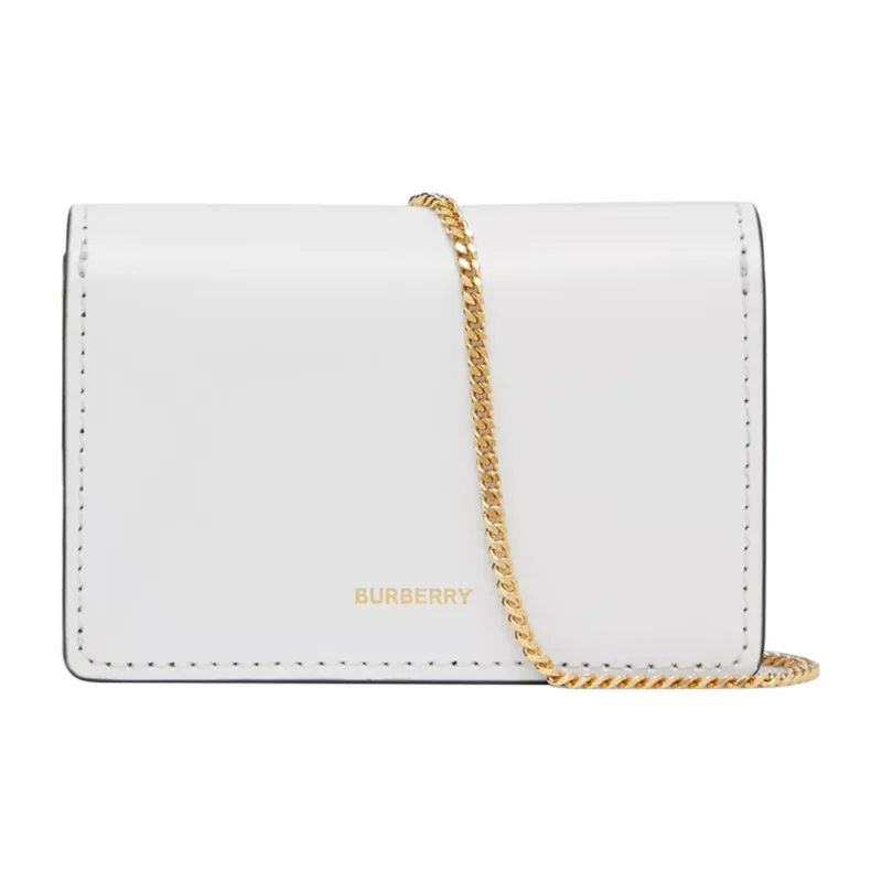 Burberry Calfskin Shoulder Bag Crossbody Bag Mini Women's White-1