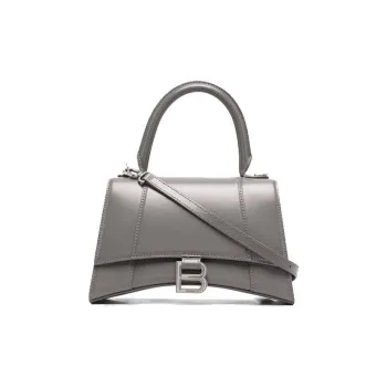 Balenciaga Hourglass Top Handle Bag Small Grey