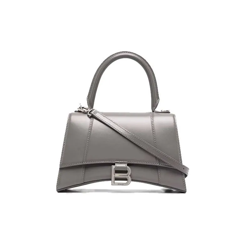 Balenciaga Hourglass Top Handle Bag Small Grey-0