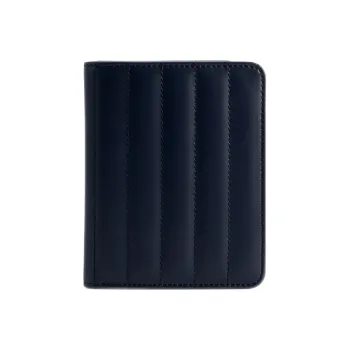 BLUE SKY LAB Microfiber Synthetic Leather Passport Holder Unisex Navy Blue