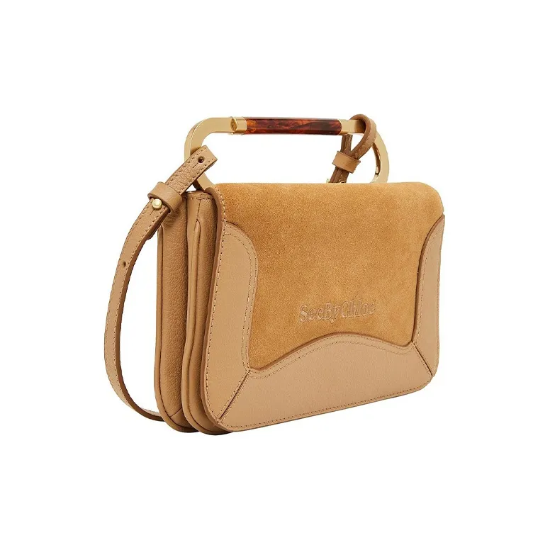 See By Chloe Calfskin Shoulder Bag, Handbag Women's Coconut Brown-1