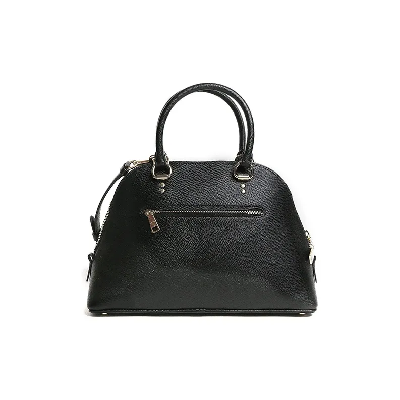 COACH Katy Leather Dome Bag, Shoulder Bag, Crossbody Bag, Handbag Tubas Women's Black-1