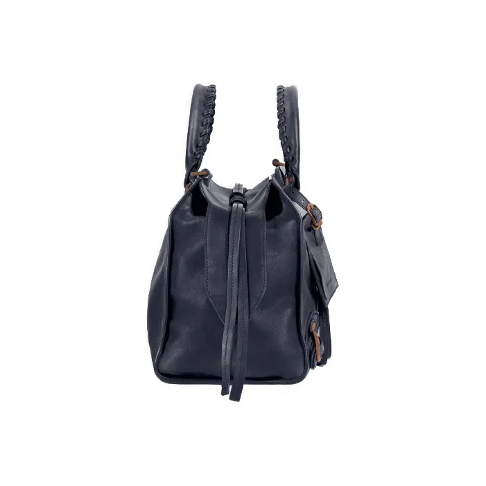 Balenciaga Neo Classic Cow Leather One Shoulder Handbags Regular Men's Dark Blue-1