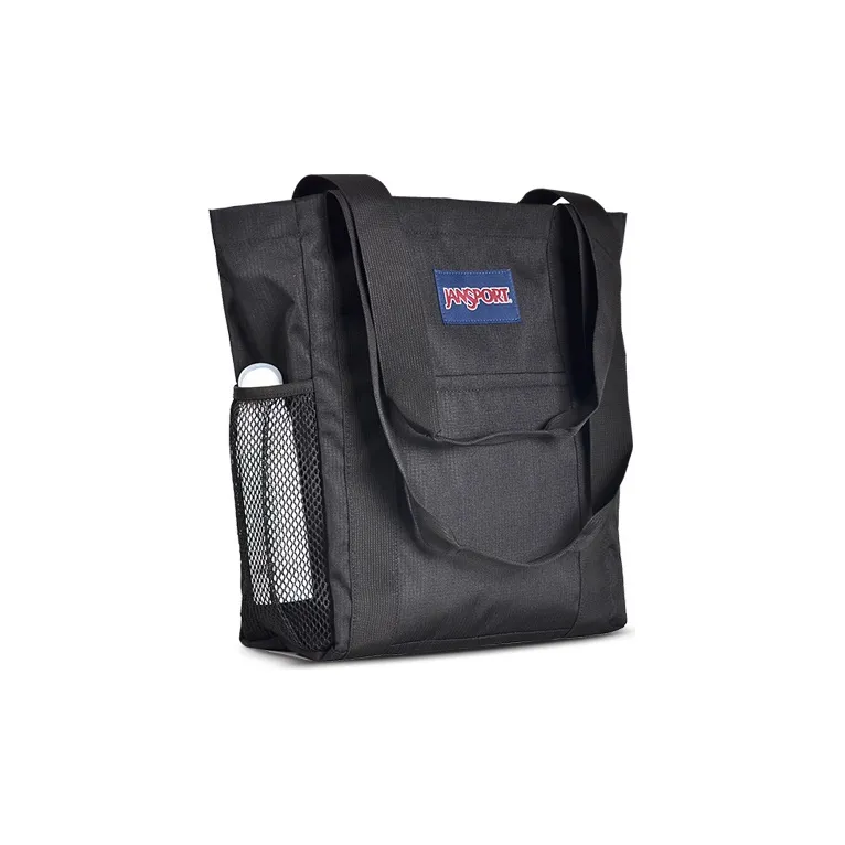 JanSport Polyester Tote Bag Shopping Bag Handbag Shoulder Bag Unisex Black-2
