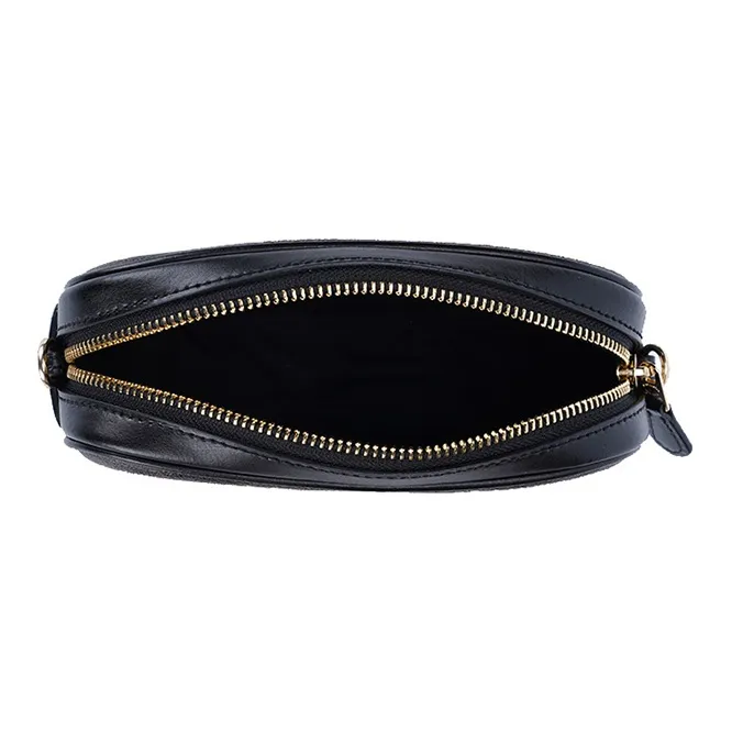 COACH With Leather Camera Bag, Shoulder Bag Women's Dark Brown & Black-3