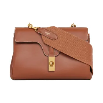 CELINE 16 Smooth Cow Leather Shoulder Bag Crossbody Bag Women's Tawny