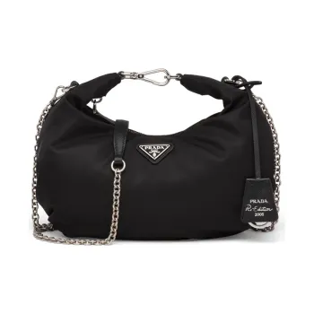 PRADA Re Edition Nylon Handbag Women's Black