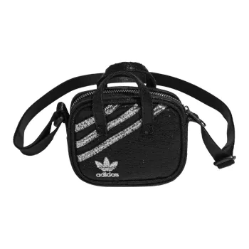 Adidas Originals Polyester Cotton Blend Coin Purse, Key Pouch, Handbag, Crossbody Bag, Shoulder Bag Mini Unisex Black