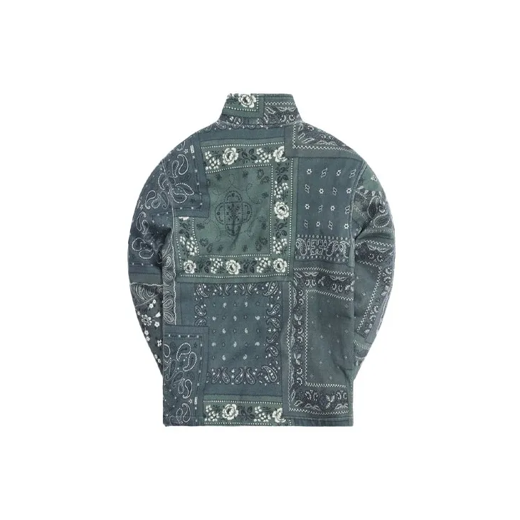 KITH Deconstructed Bandana Quarter Zip-1