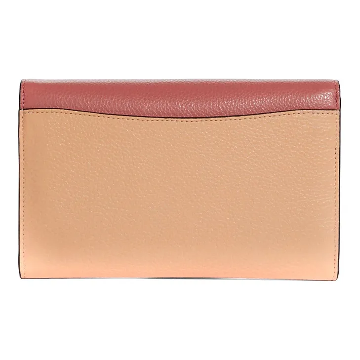 COACH Tammie Pebbled Leather Envelope Bag Shoulder Bag Crossbody Bag Small Size Women's Candy Pink-2