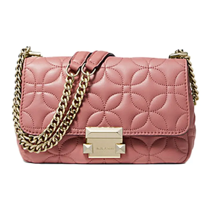 MICHAEL KORS Sloan Leather Shoulder Bag Crossbody Bag Women's Rose Pink-0
