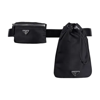 PRADA Nylon Fanny Pack Men's Black