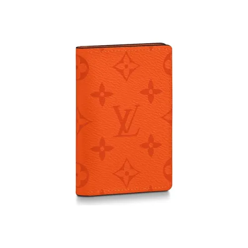 LOUIS VUITTON Pocket Organizer Monogram Eclipse Volcano Orange