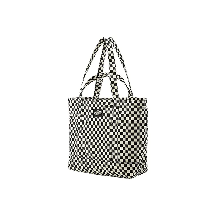 Vans Cotton Tote Bag Shopping Bag Shoulder Bags Handbags Regular Unisex Black White-1