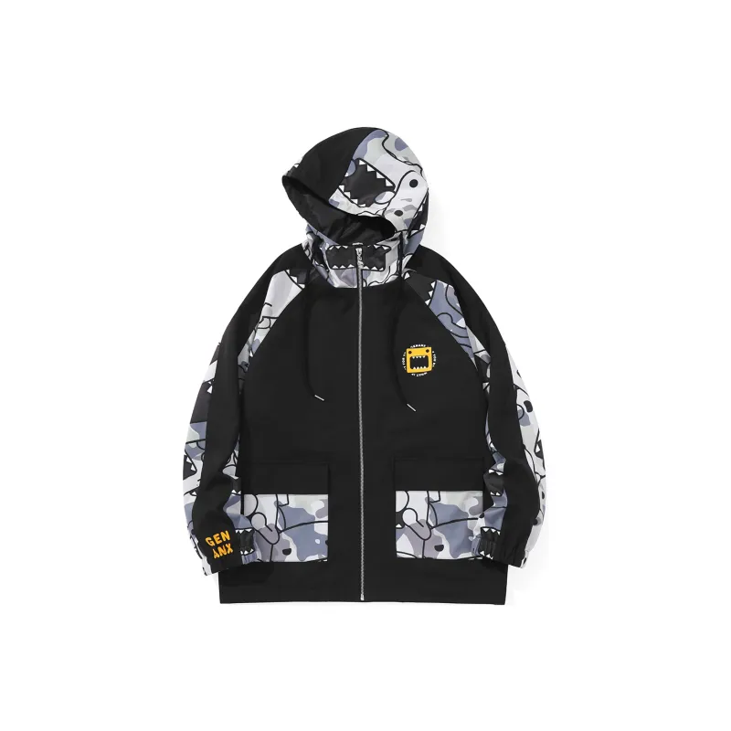 GENANX Loose Fit Jacket Unisex Black-1