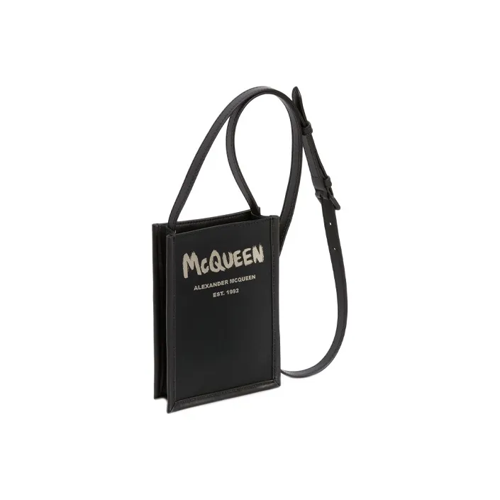 Alexander McQueen Polyester Crossbody Bags Unisex Black-1