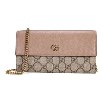 GUCCI Marmont Canvas With Leather Crossbody Bag, Shoulder Bag Women's