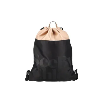 See By Chloe Satine With Calfskin Handbag, Backpack Women's Black