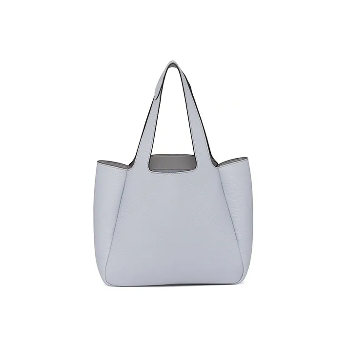 PRADA Leather Tote Bag Shopping Bag Handbag Shoulder Bag Regular Women's Light Blue-2