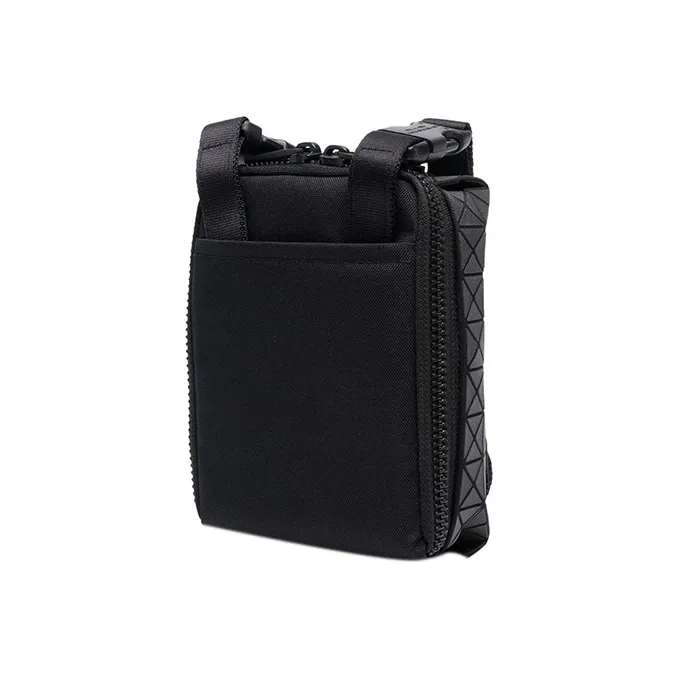 ISSEY MIYAKE Prism Cotton Messenger Bag Shoulder Bag Crossbody Bag Small Size Men's Black-2