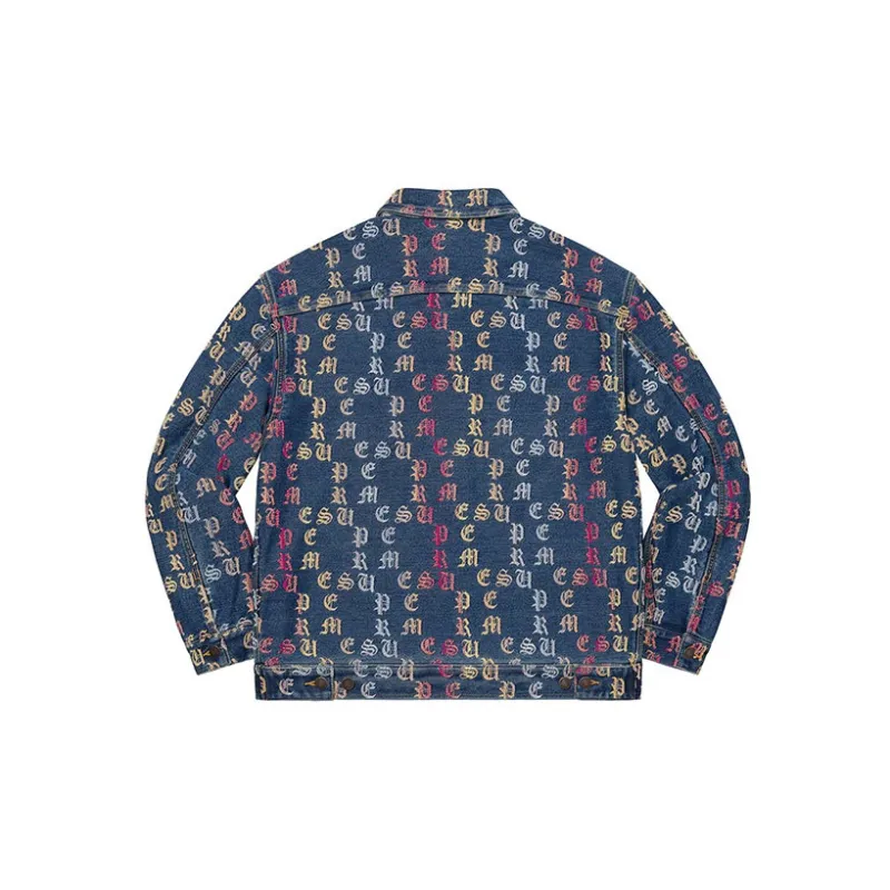 Supreme Gradient Jacquard Denim Work Jacket-7