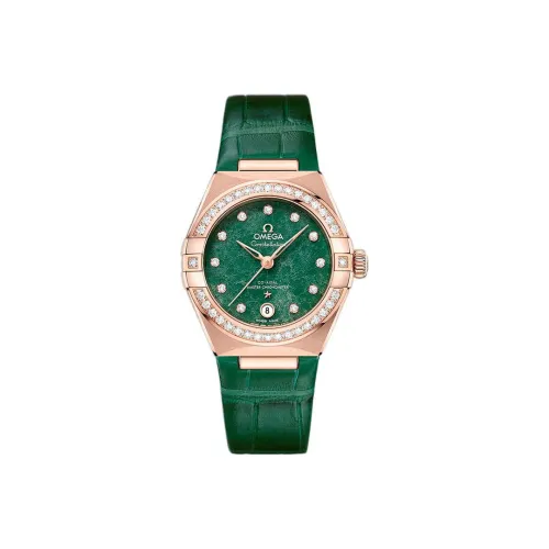 OMEGA Constellation Collection Automatic Mechanical Movement Women's Watch Watch 29mm Green Dial